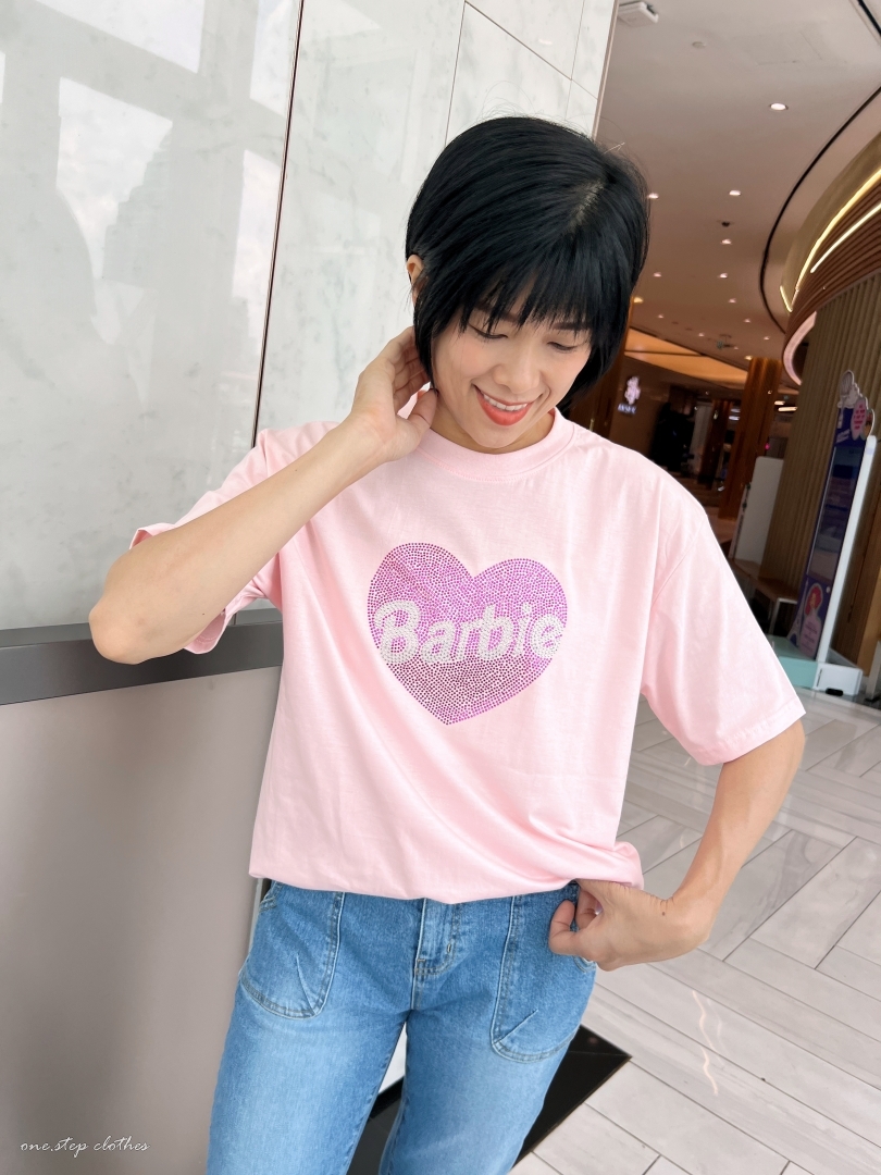 泰國美美Baribe水鑽T (粉)