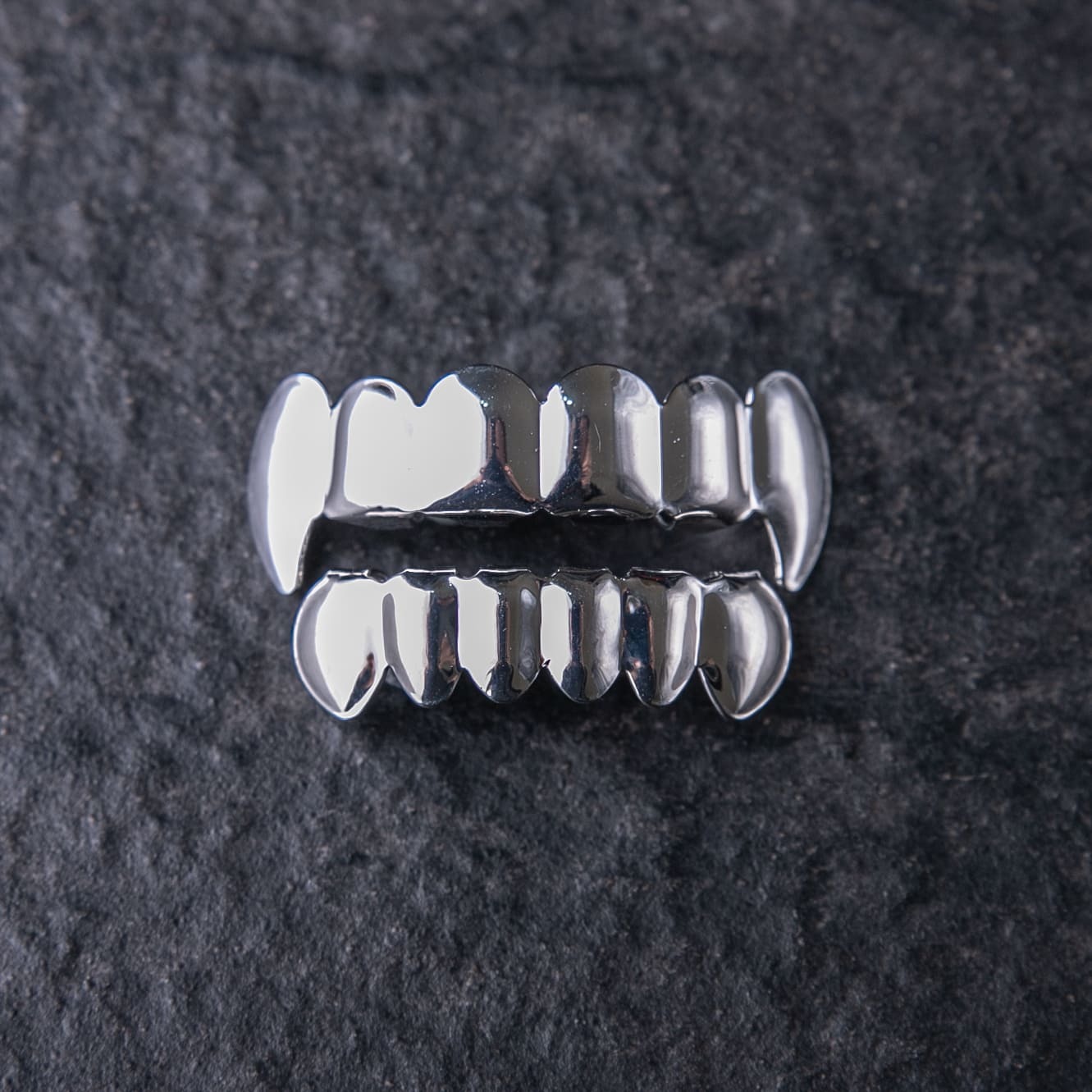 吸血鬼尖牙光面牙/銀色