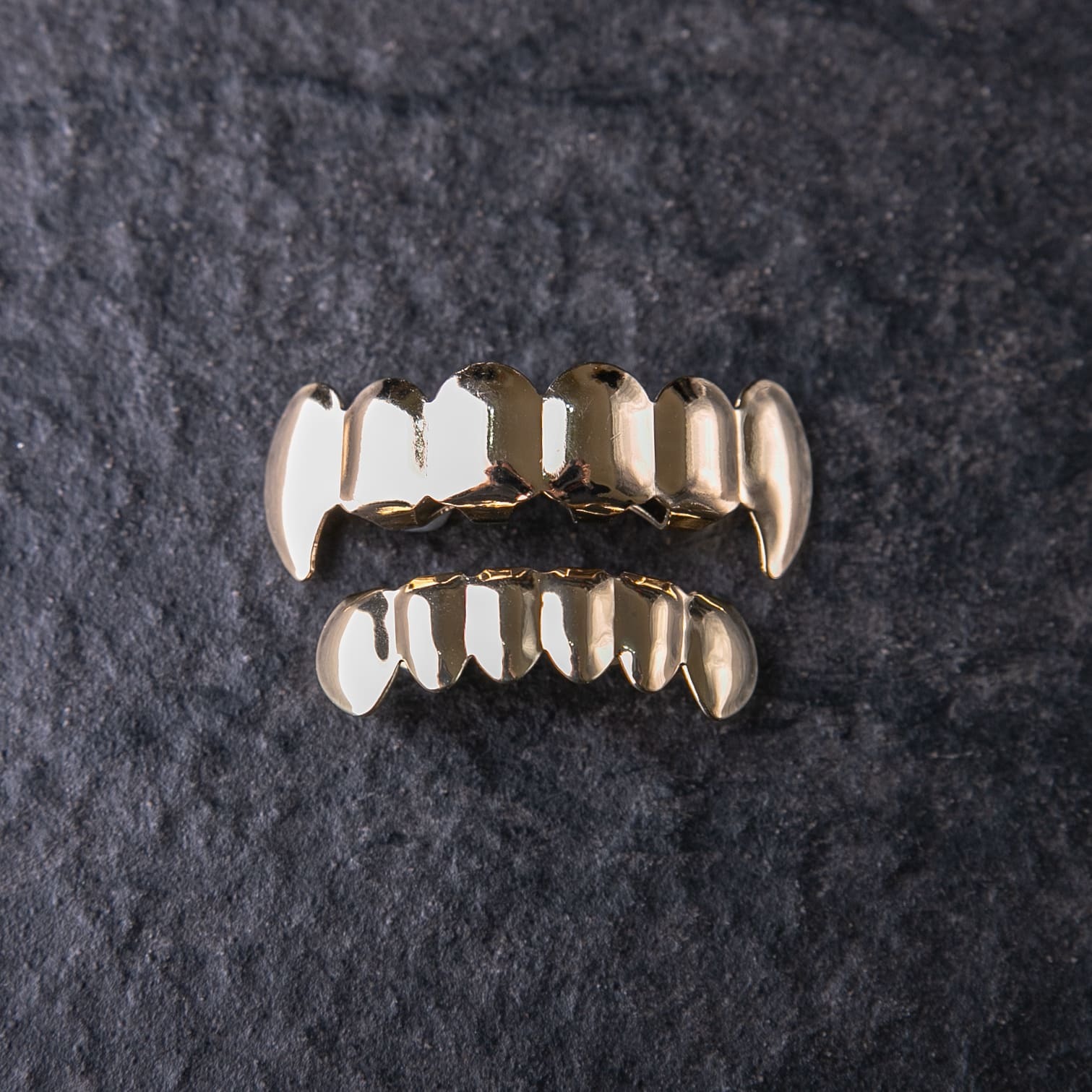 吸血鬼尖牙光面牙套/金色