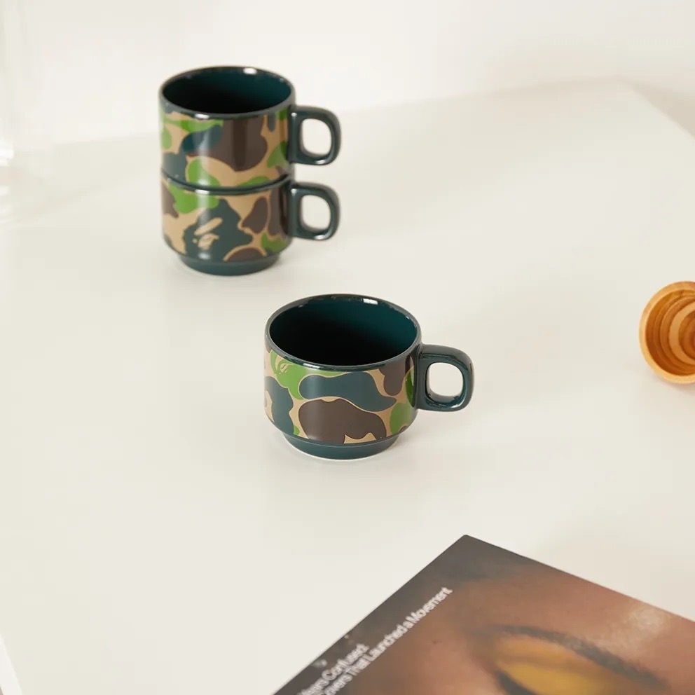 A BATHING APE ABC CAMO STACKING MUG