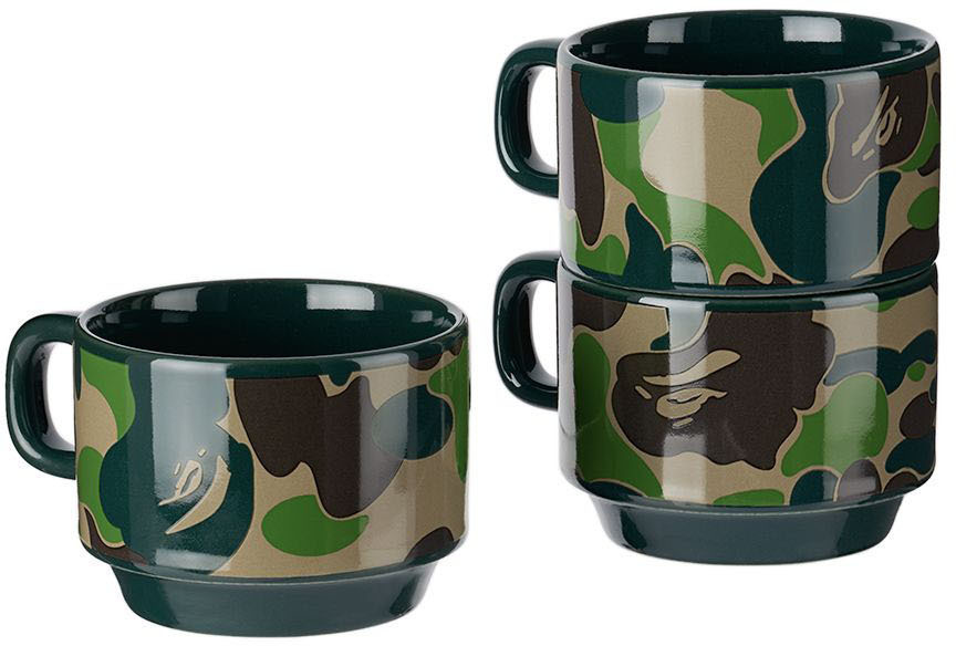 A BATHING APE ABC CAMO STACKING MUG