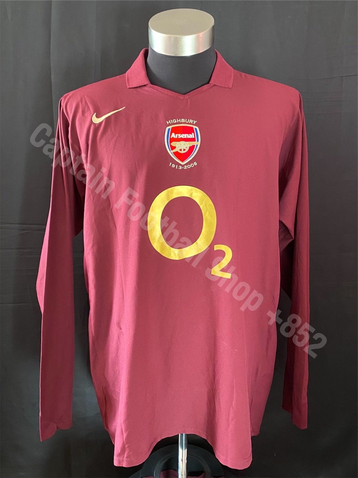 Arsenal 2005-2006 Nike L/S Highbury Home Shirt #13 HLEB