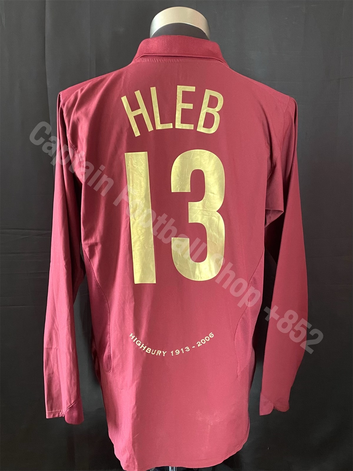 Arsenal 2005-2006 Nike Highbury Home L/S shirt #13 HLEB
