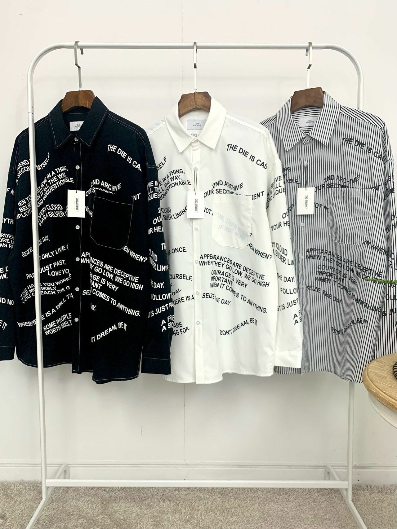 英文字長袖恤衫 2nd ARCHIVE-030S