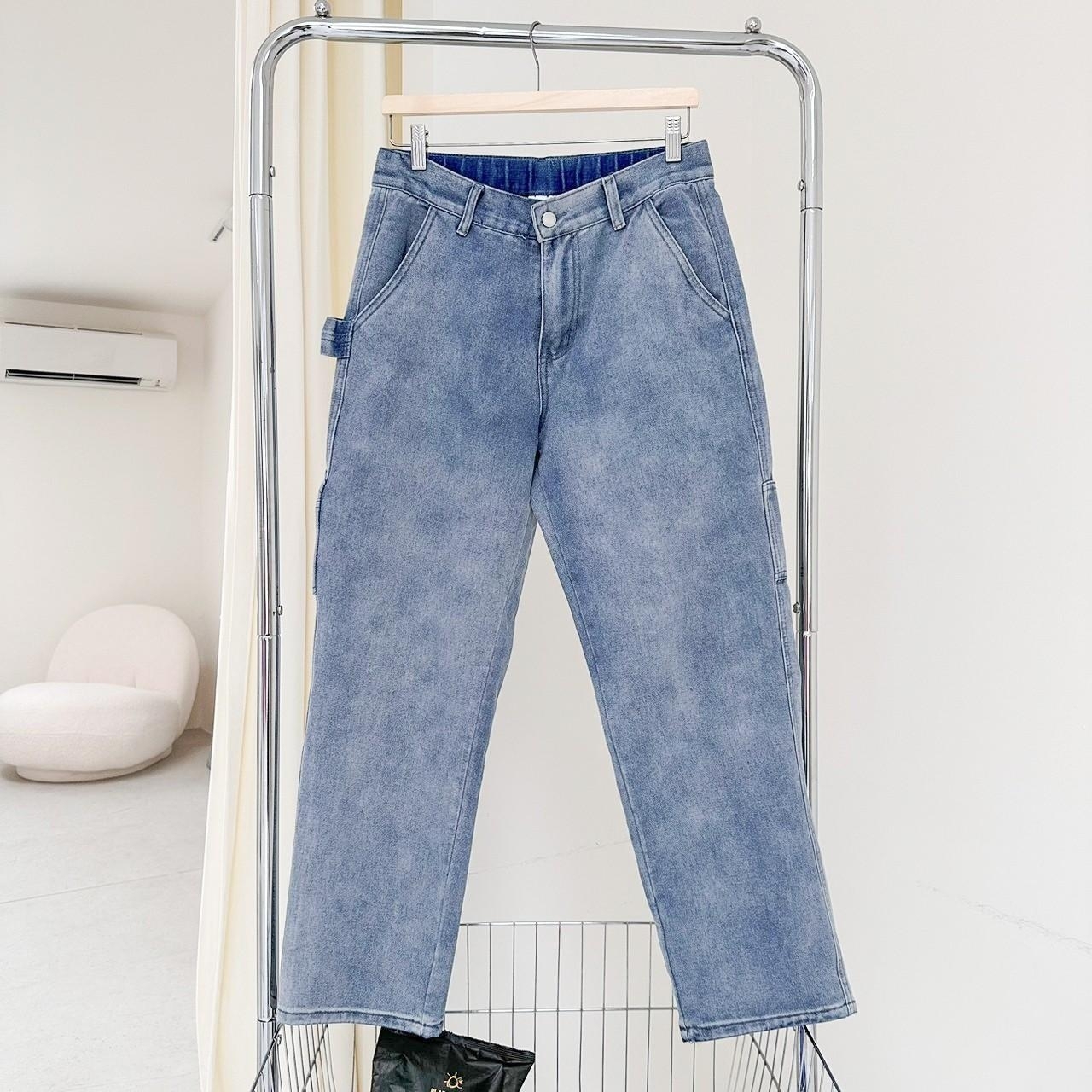 Concept 畫家牛仔長褲 寬版直筒牛仔長褲 80408