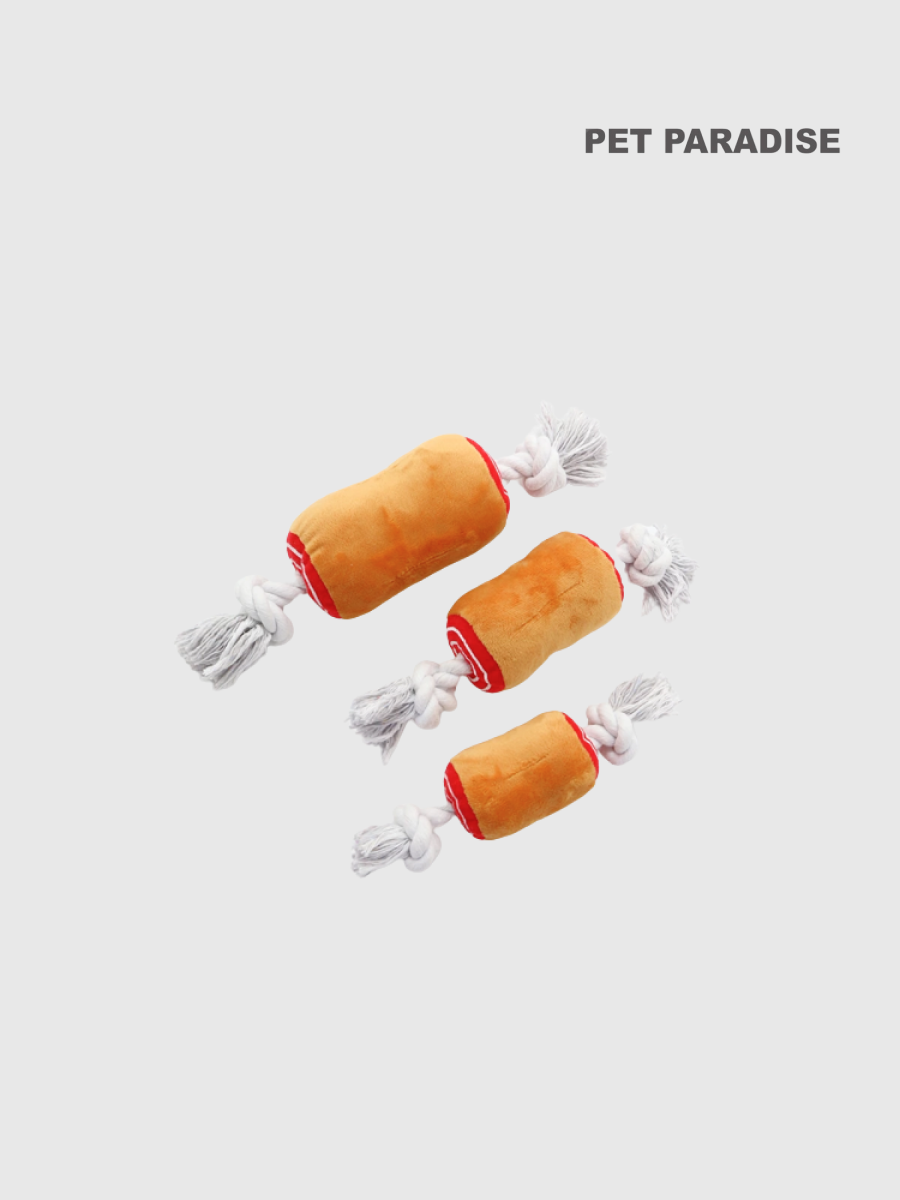 【日本PET PARADISE】火腿結繩啾啾玩具