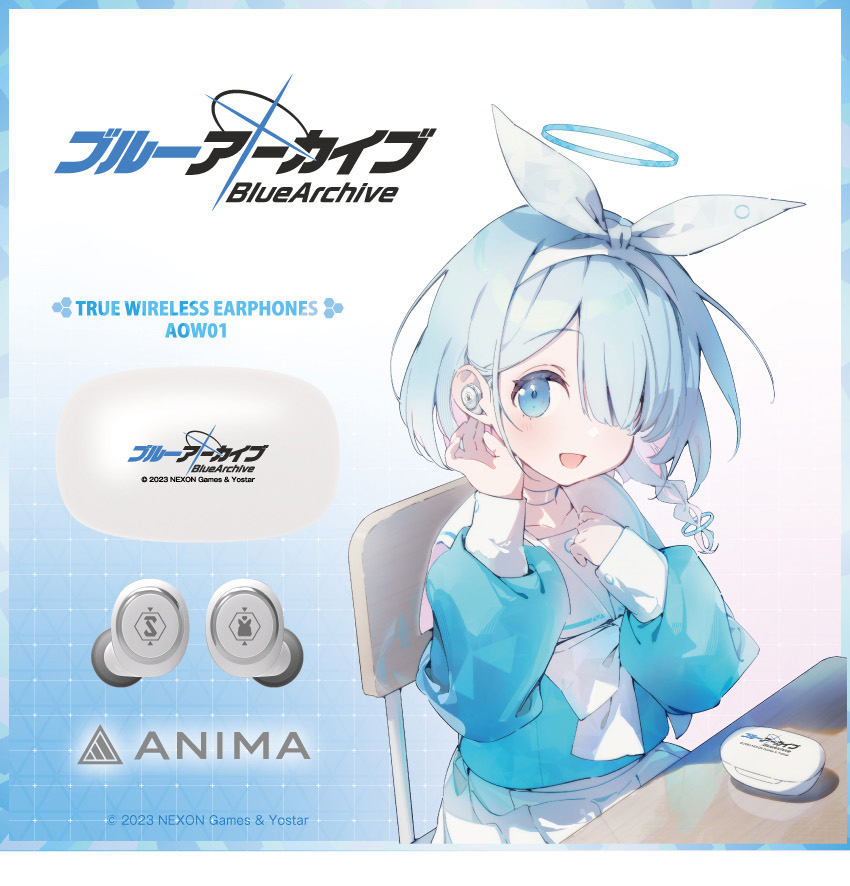 「第2團」「ACG.GO」「預購」蔚藍檔案 Blue Archive ANIMA AOW01 アロナ.ver 無線耳機
