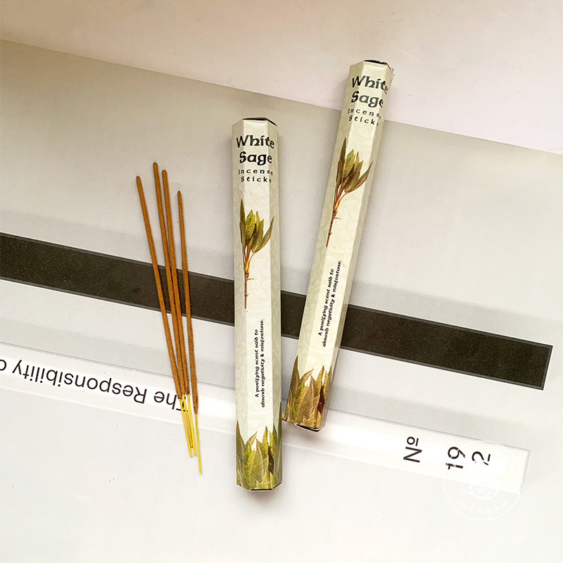 [光之薩滿] KAMINI印度白鼠尾草線香 印度香品散發著白鼠尾草獨特的香氣 這種線香適合用於冥想和放鬆和寧靜-光之薩滿