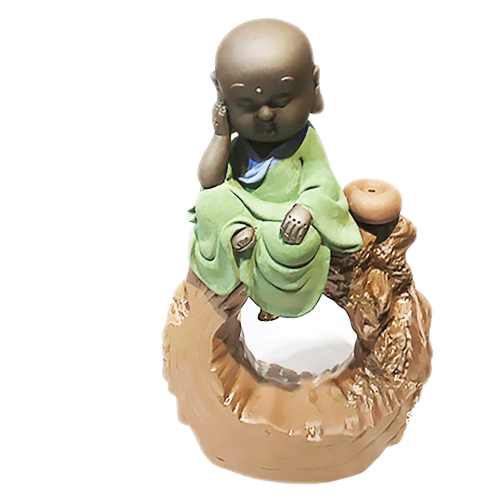 圓滿沙彌紫砂香爐/綠色【十方】143354