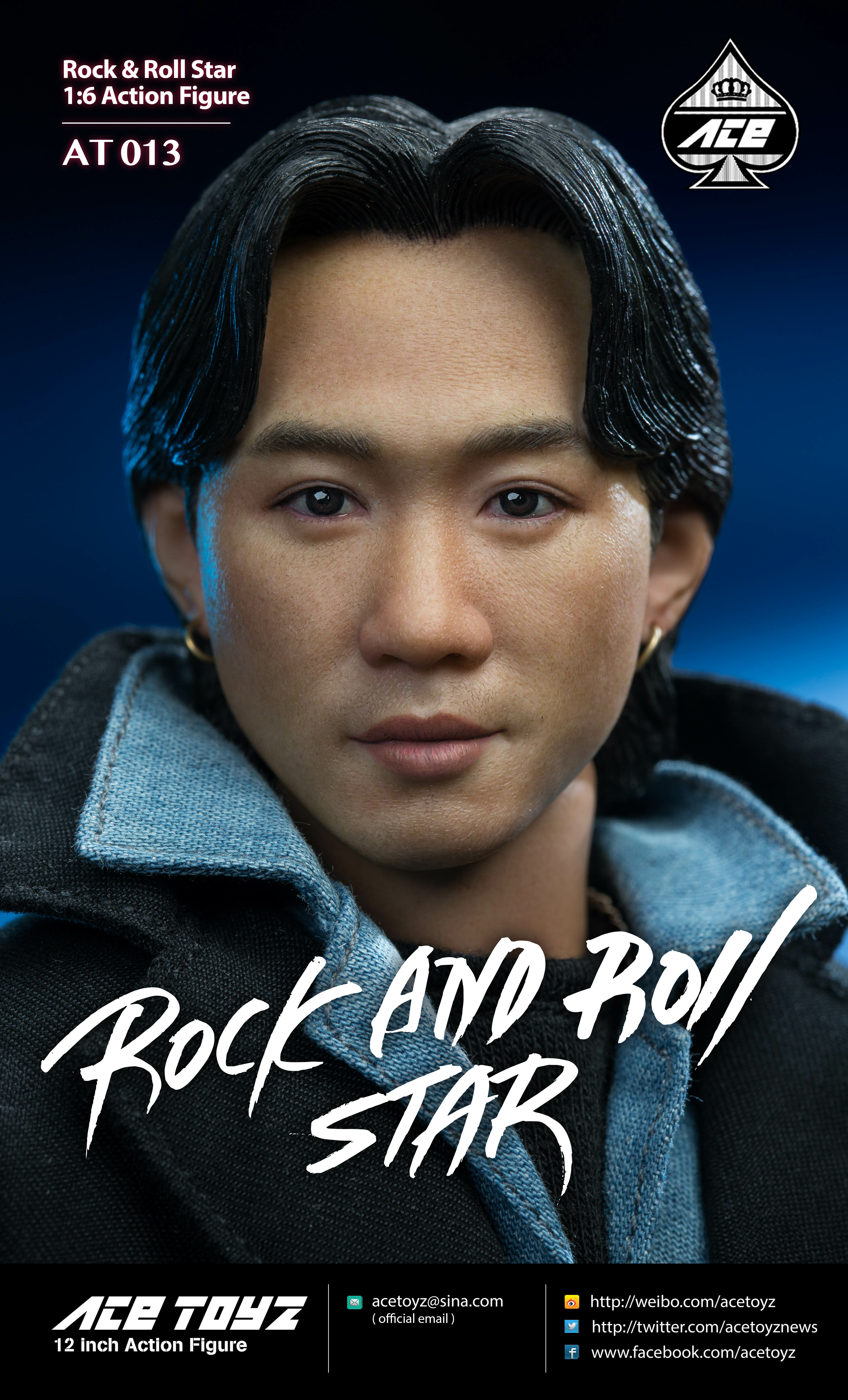 ACE TOYZ AT-013DX Guitarist Series Rock & Roll Star 搖滾樂