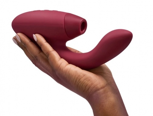 Womanizer Duo 2 陰蒂吸啜 + G點震動器 - 酒紅色