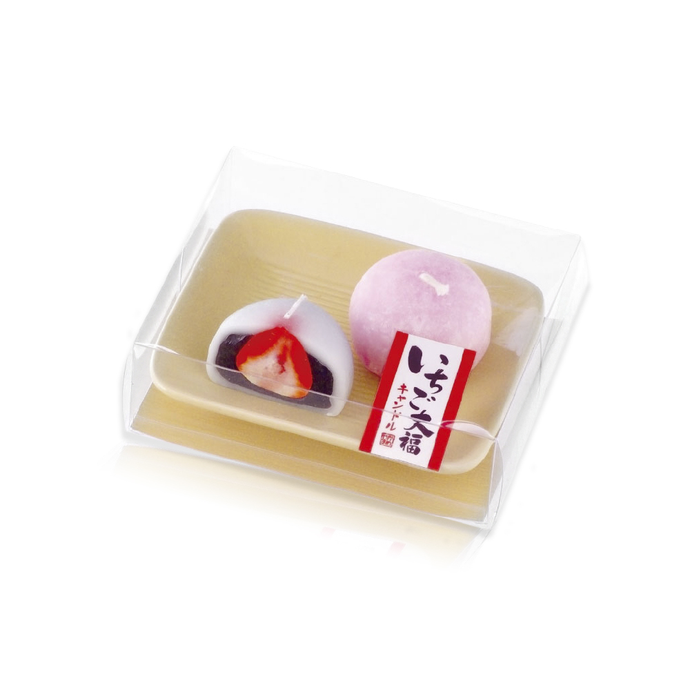 祈念造型蠟燭 草莓大福