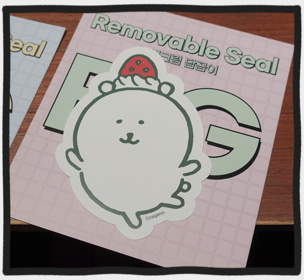 現貨｜韓國限定 白熊 可移大貼紙