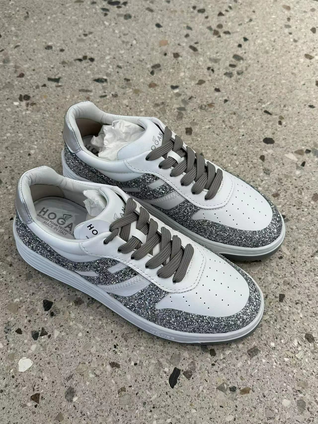 Hogan 女款閃粉板鞋 -T