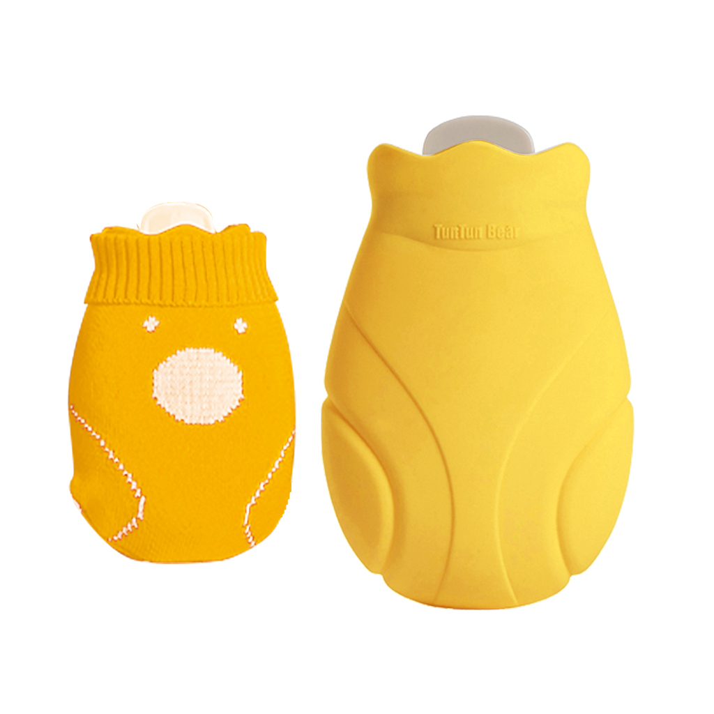 【TunTunBear 敦敦熊】萌趣矽膠防爆暖水袋 保暖袋 冷水袋 生理期 肌肉痠痛 發燒