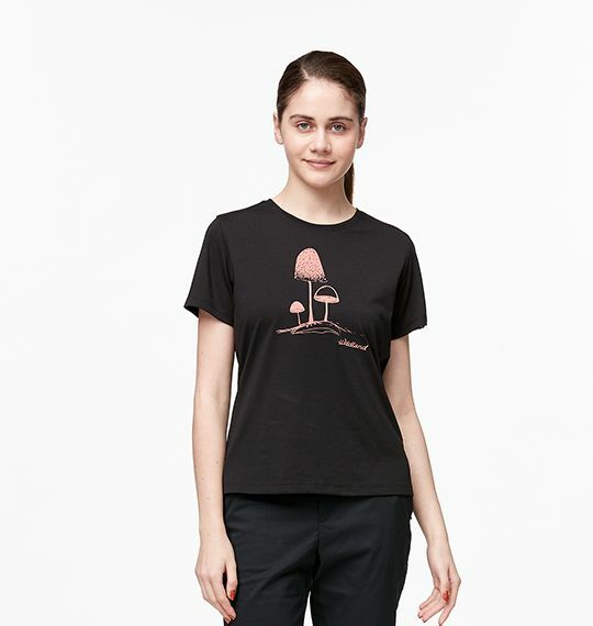 Wildland 荒野 圓領印花抗UV排汗上衣 女款 (5色)印花/吸濕排汗/ 10WA91611