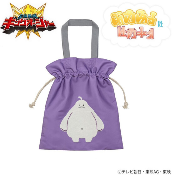 Pbandai 預訂2024/1月 王様戦隊キングオージャー　もっふん　相良刺繍　巾着トートバッグ