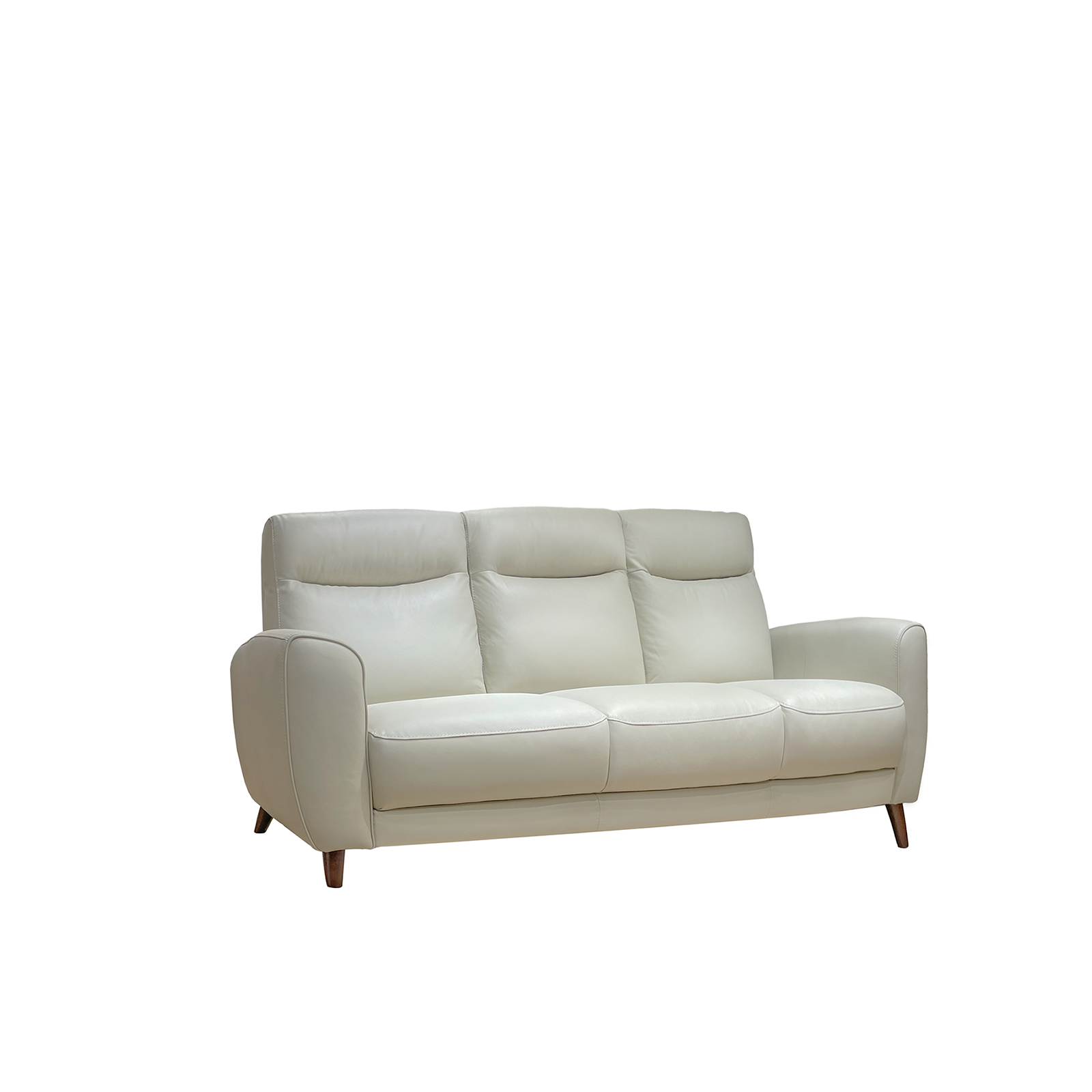 Cassie 全牛皮沙發 - 米白色〔SFV3526B〕