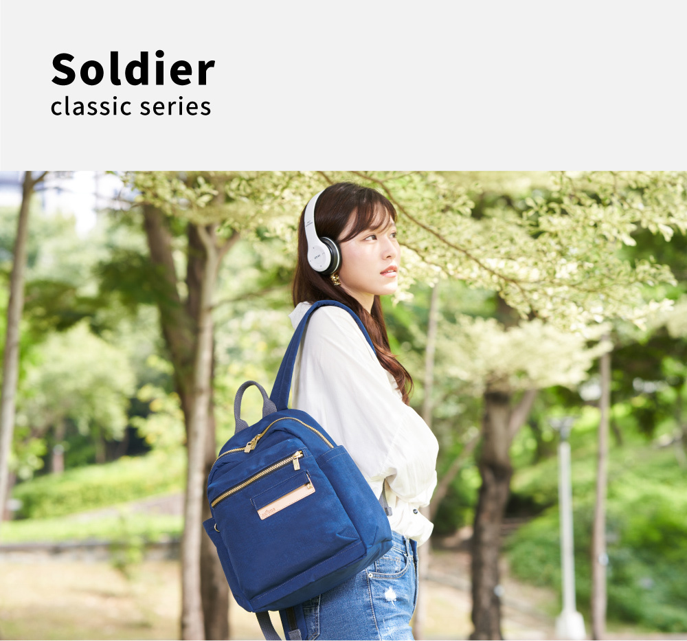 satana Soldier 心旅行後背包 海軍藍色 SOS2590-225 情境照