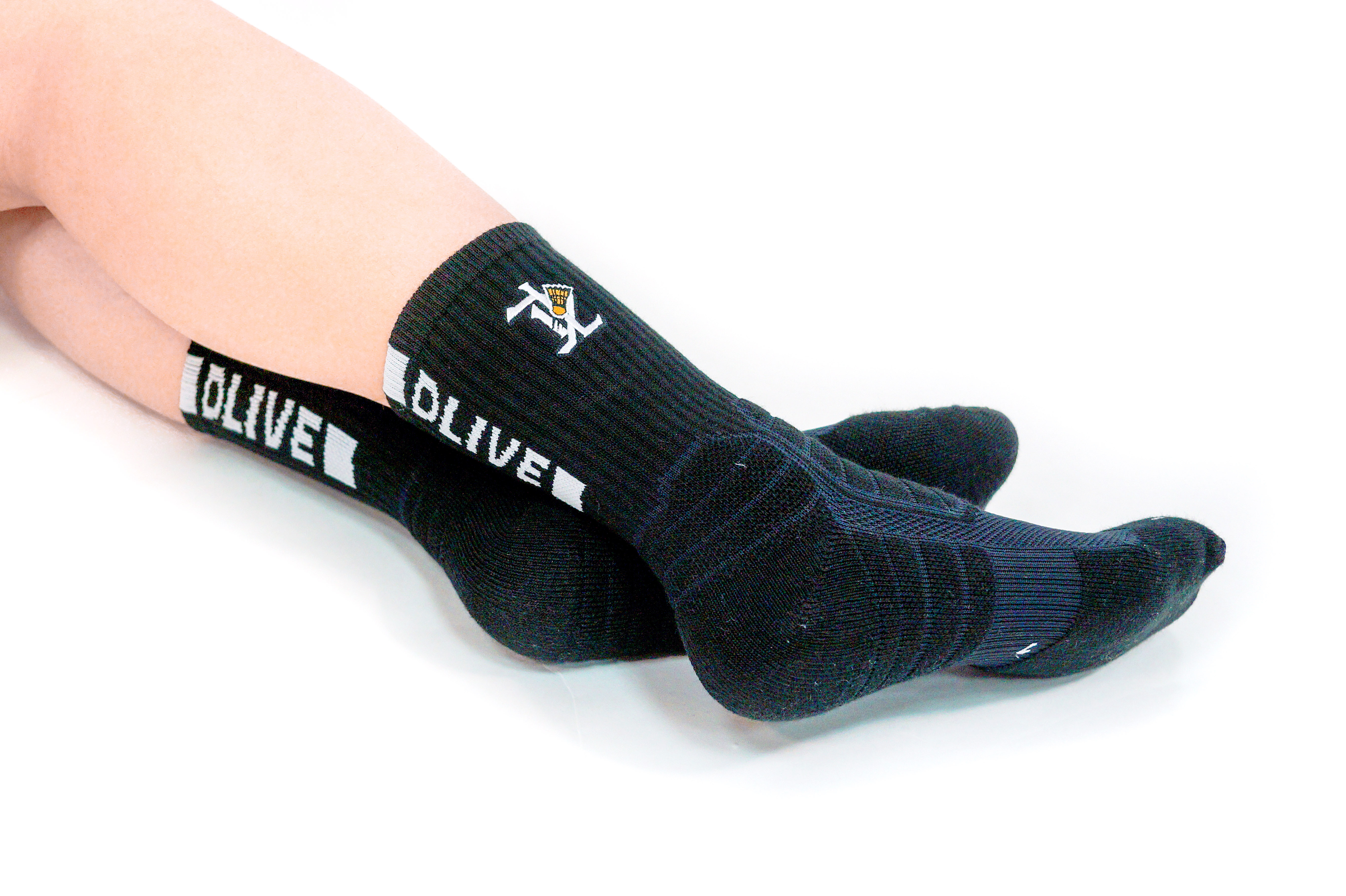 【尼莫團長推薦】DLIVE 刺繡機能1/2襪 - 羽球款 (共2色)