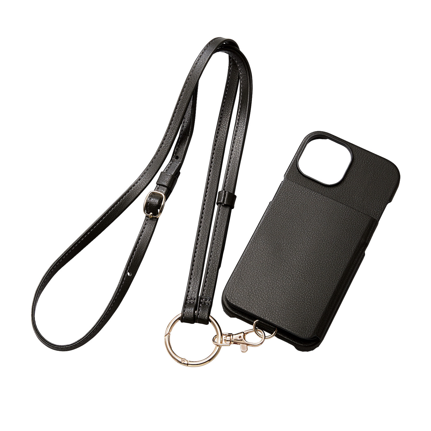 【iPhone 15/ iPhone 15 Pro 用】多功能斜背手機殼(PLOSS)系列