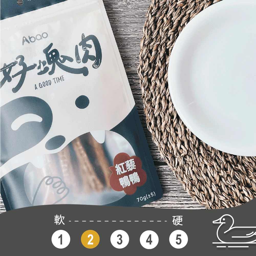 《 Abao 阿寶 》好塊肉🥩原肉烘焙零食｜紅藜鴨鴨