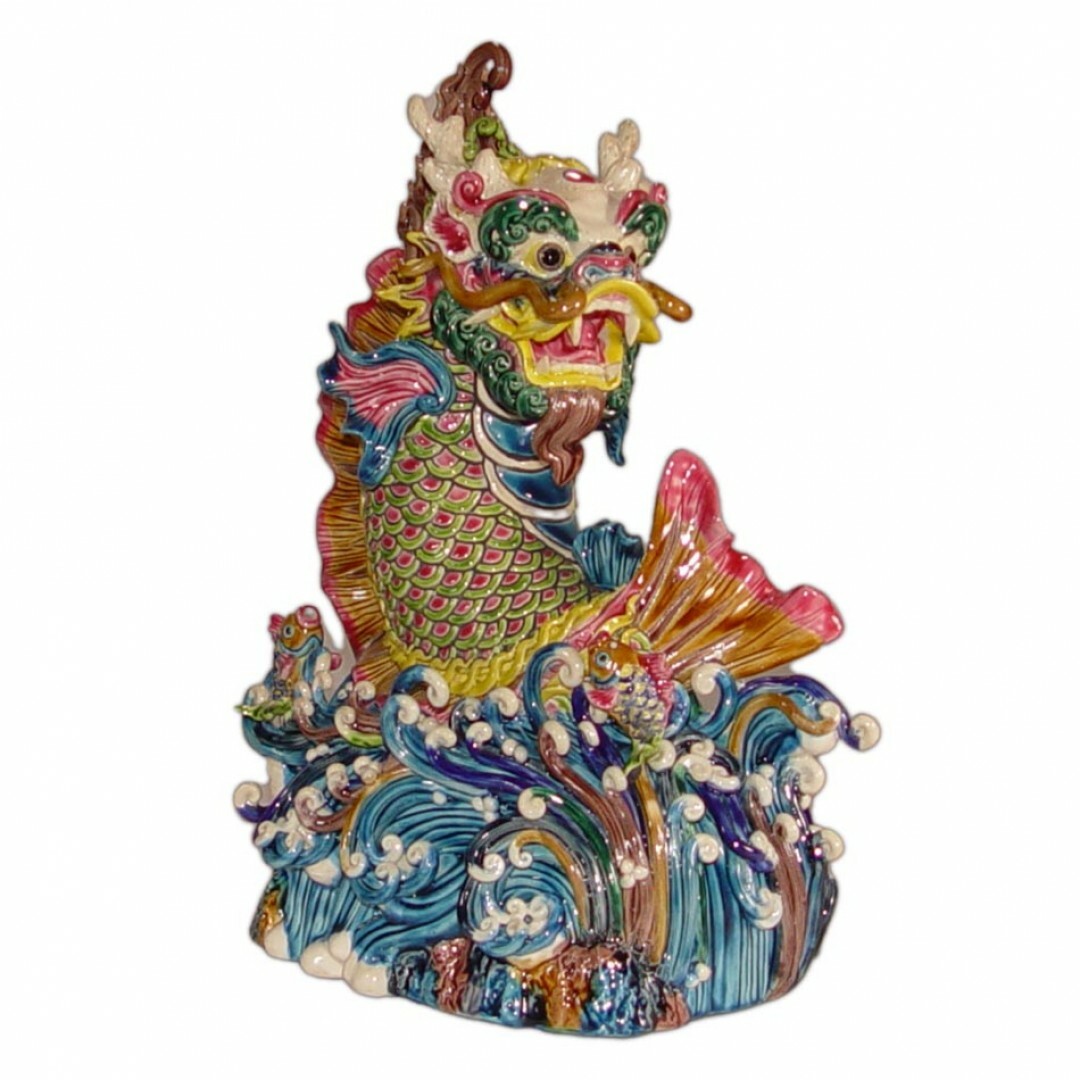 居家開運交趾陶｜獨佔鰲頭 鯉躍龍門