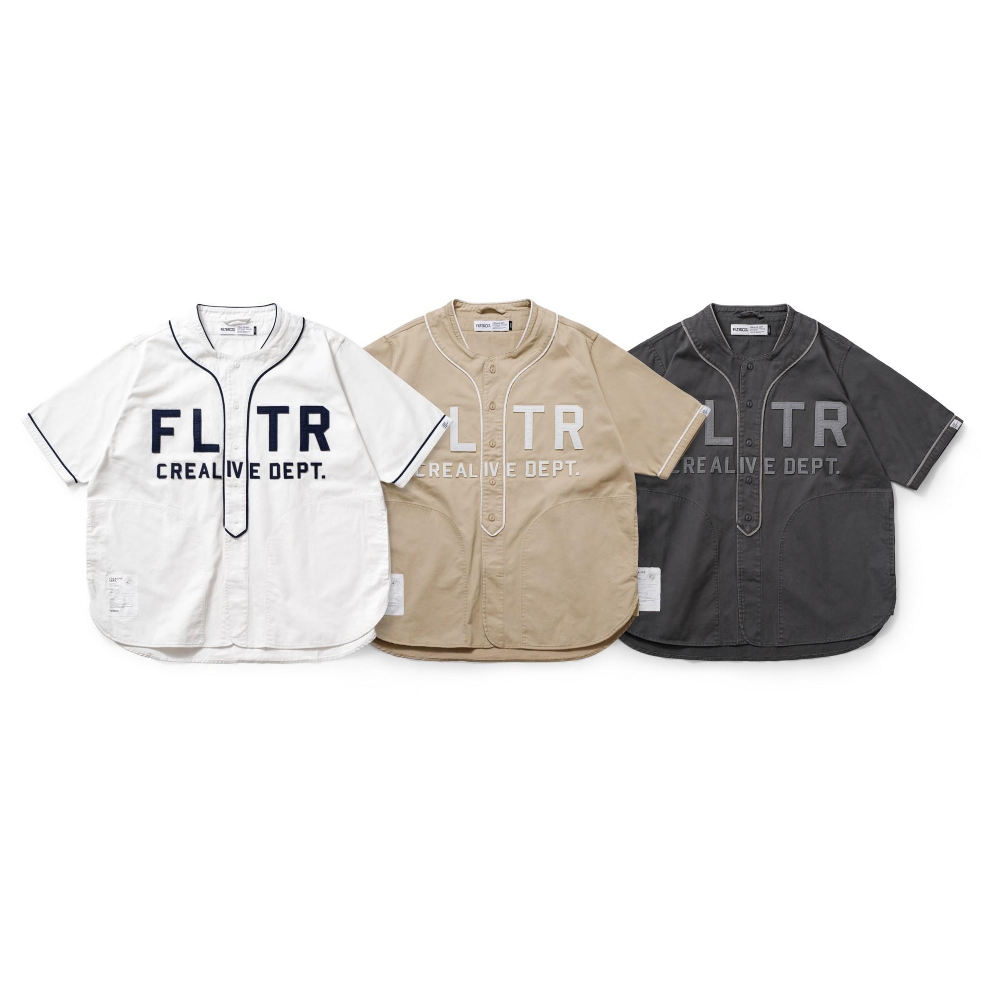 FILTER017® FLTR Baseball Shirt 厚磅洗舊棒球衫