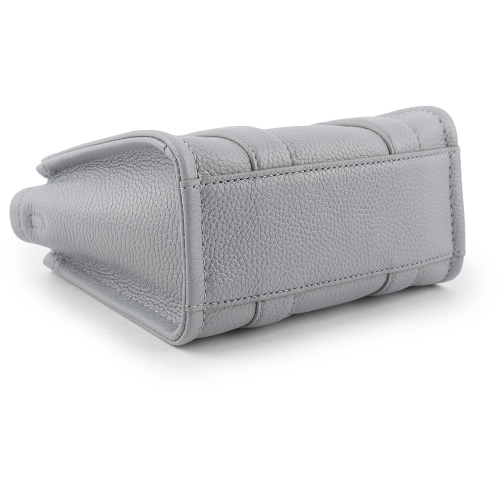 【MARC JACOBS】THE LEATHER TOTE 粒面皮革迷你托特包(灰色) H053L01RE22 050