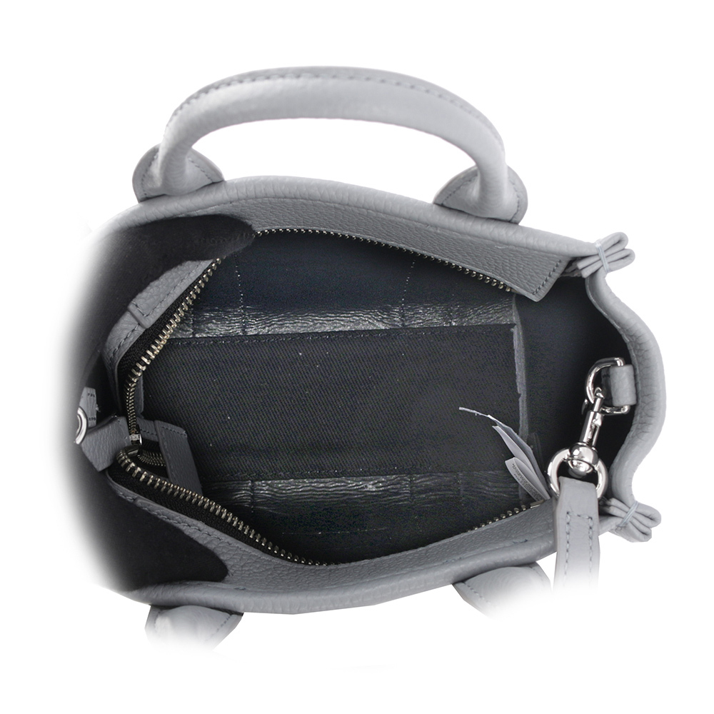 【MARC JACOBS】THE LEATHER TOTE 粒面皮革迷你托特包(灰色) H053L01RE22 050