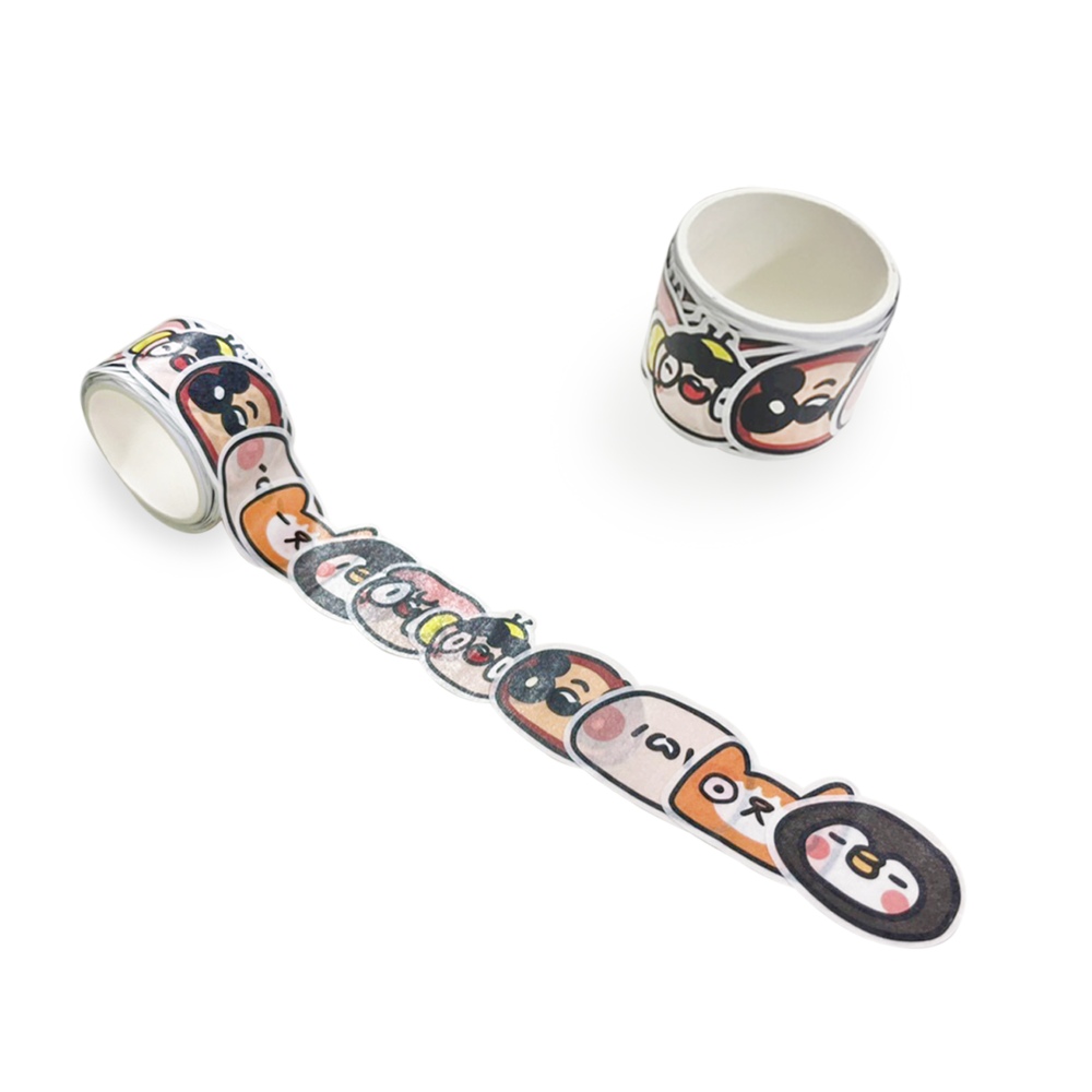 造型貼片紙膠帶-全員到齊款