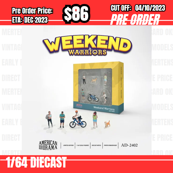 PO-$86 * American Diorama * 1:64 Figure Set: Weekend Warriors [OD22/09]