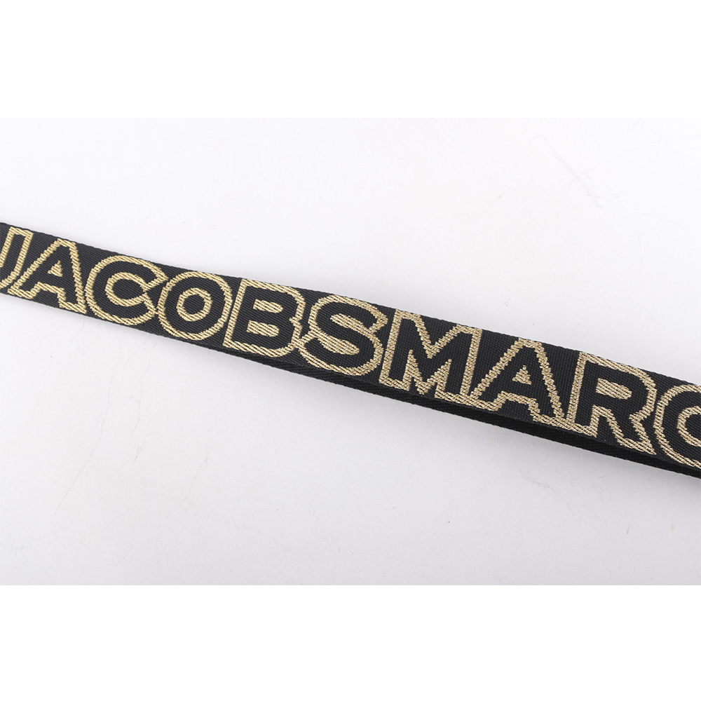 【MARC JACOBS】The Outline 輪廓標誌窄版背帶(黑色/金釦) 2S3SST002S02 007