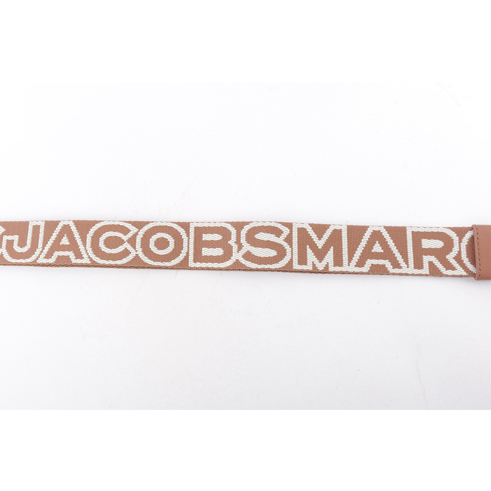 【MARC JACOBS】The Outline 輪廓標誌窄版背帶(堅果棕/金釦) 2S3SST002S02 213
