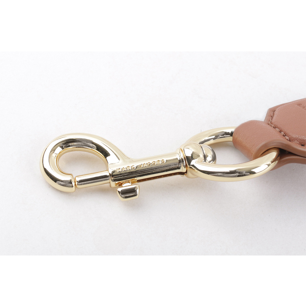 【MARC JACOBS】The Outline 輪廓標誌窄版背帶(堅果棕/金釦) 2S3SST002S02 213