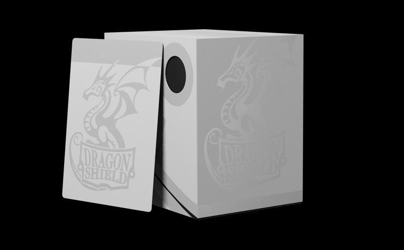 雙蓋式龍盾卡盒 - 灰白(AT-30635)