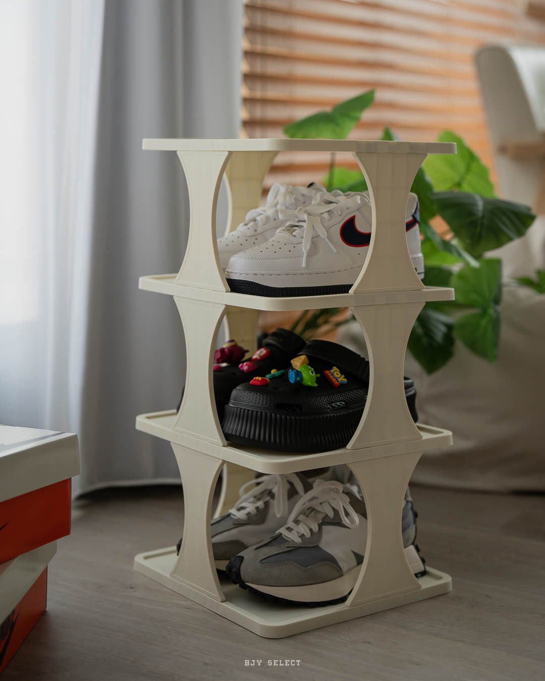 #預購 BJY STORE 加寬版 多功能組合鞋架 簡易鞋架 棋盤格鞋架