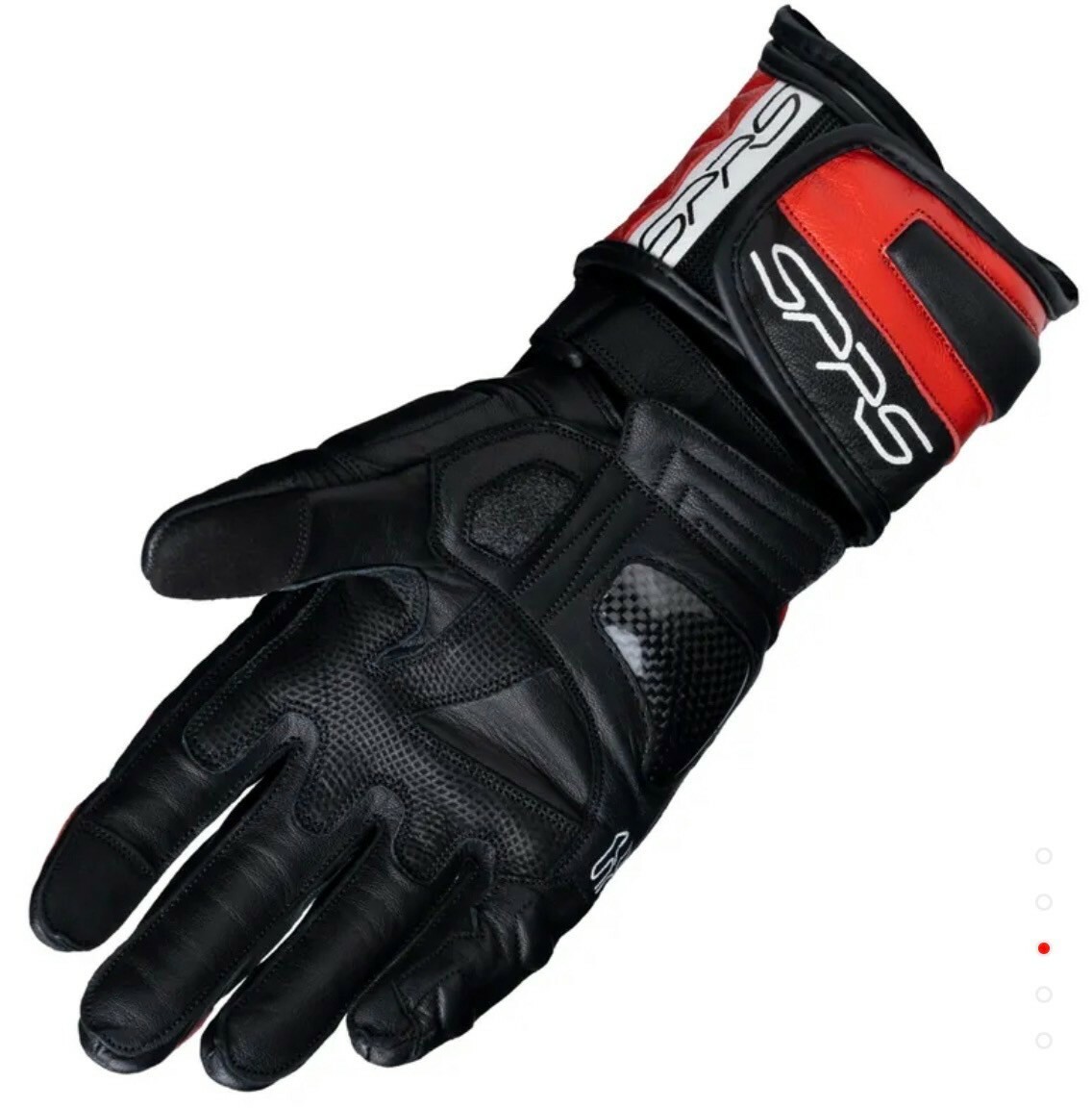 SPRS RS80 紅色 牛皮 碳纖維 防摔 長手套 SPEED-R