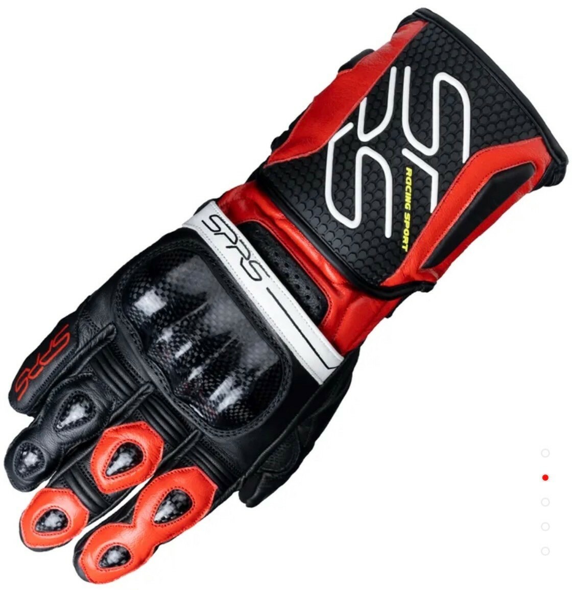 SPRS RS80 紅色 牛皮 碳纖維 防摔 長手套 SPEED-R