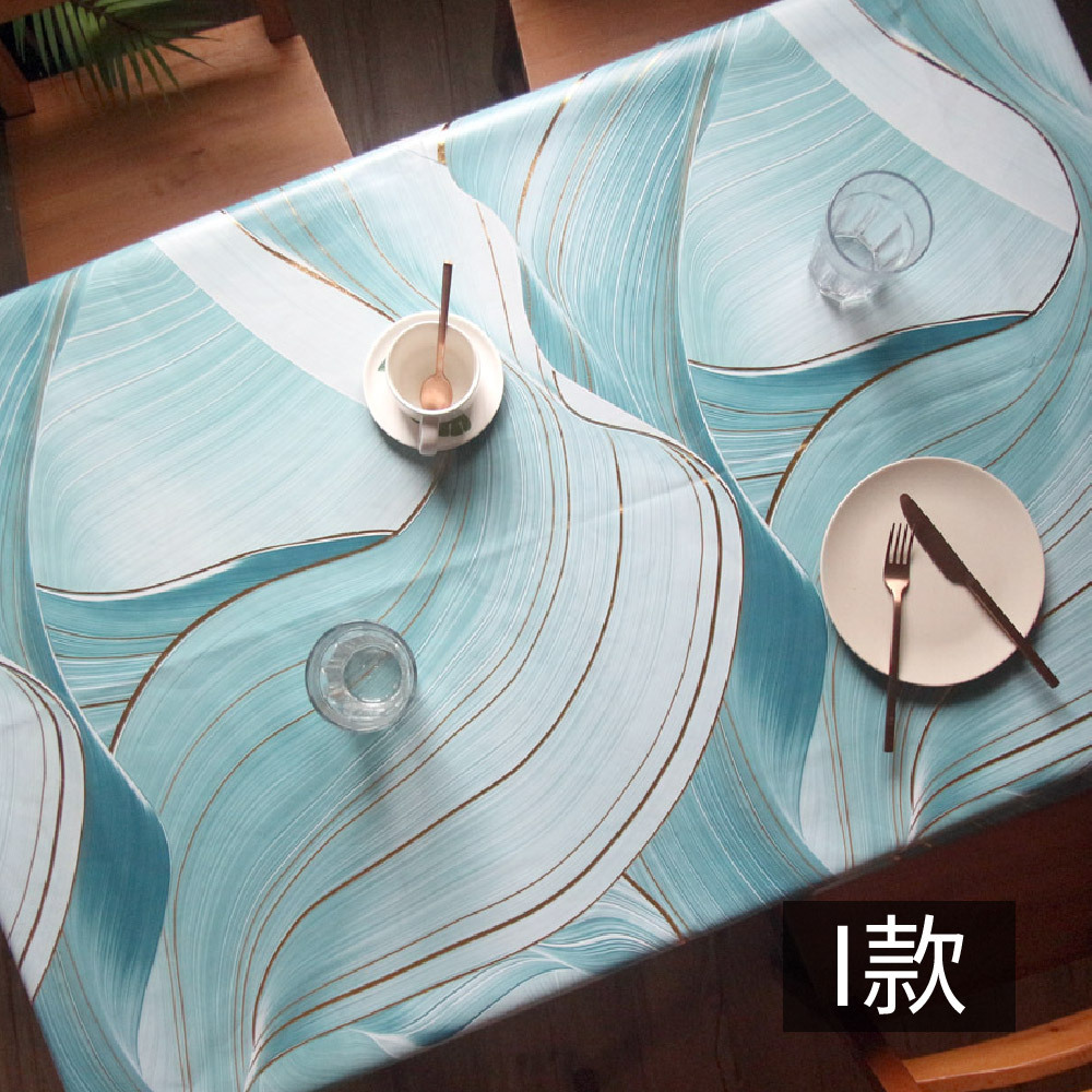 法式皇潮燙金厚磅防水桌布-I