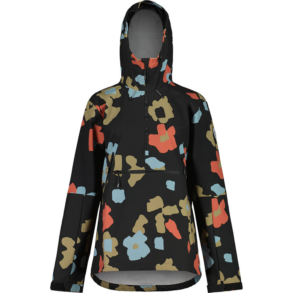 【MALOJA】中性3L軟殼防風防雪套頭式外套 / 23MA36004-[花朵黑]