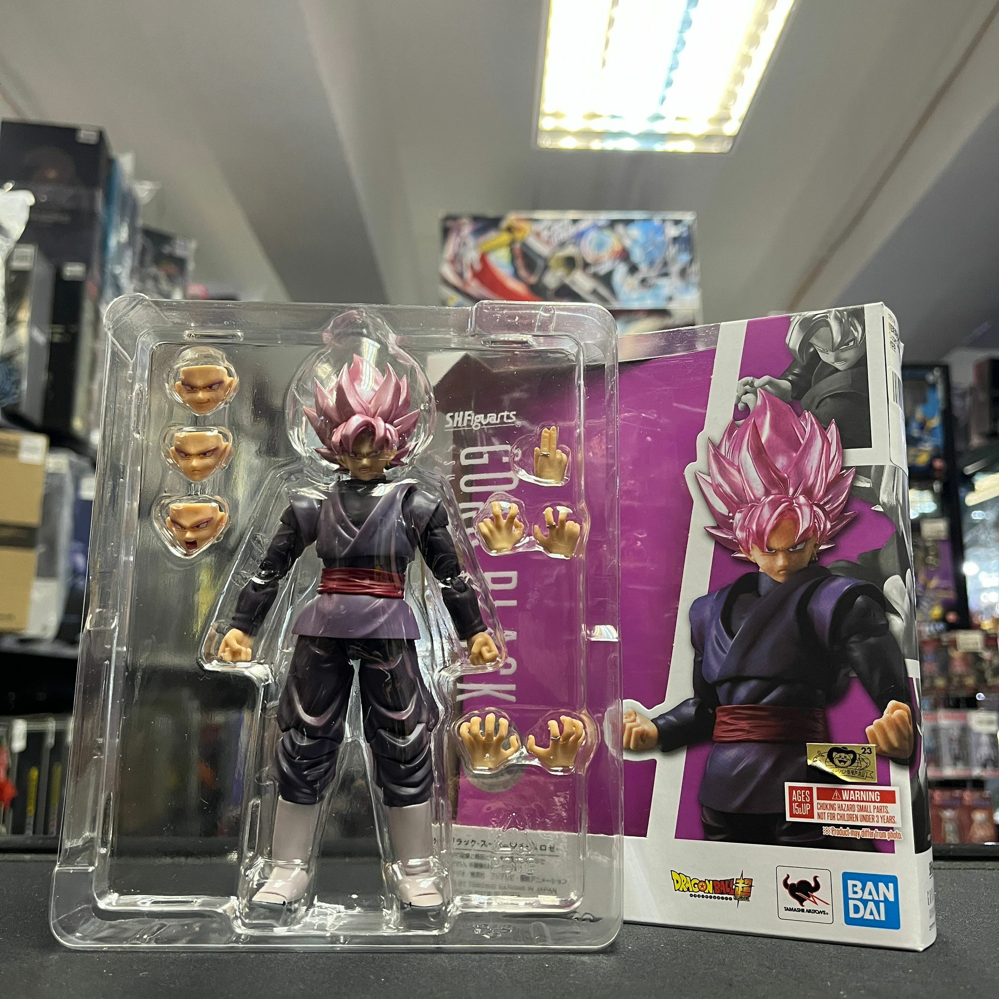 龍珠系列－SHF Goku Black Super Saiyan Rose 桃紅悟空