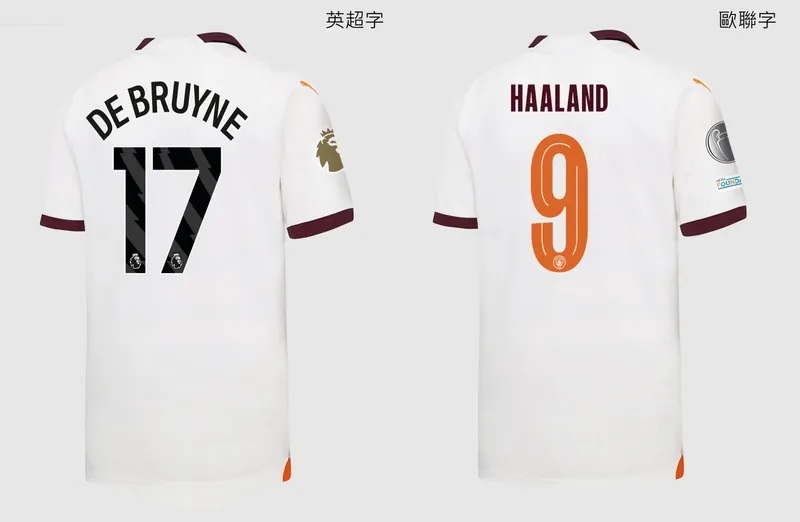 23-24曼城作客客夏蘭特球員版球衣