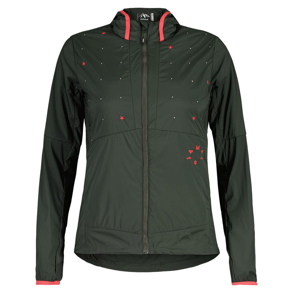 【MALOJA】女防風防雪透氣連帽外套 / 23MA36115-[綠、可可]