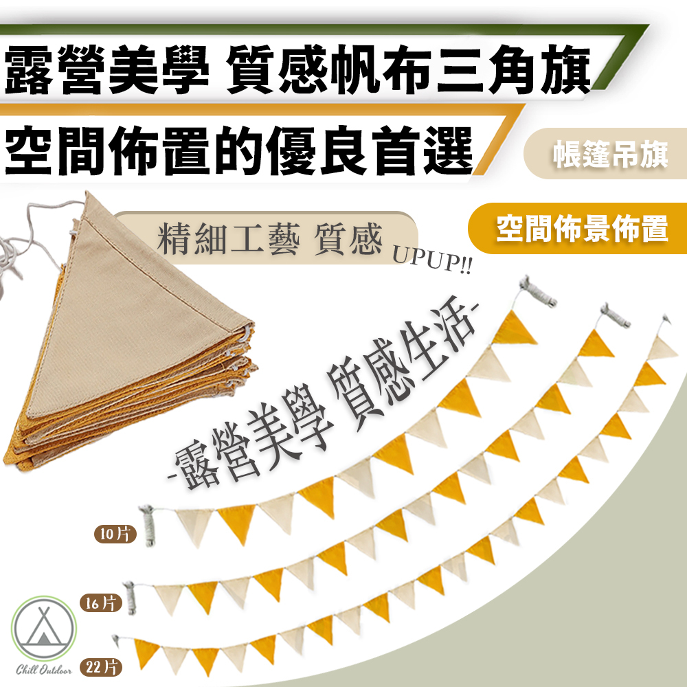 帆布三角旗－(10/16/22片)