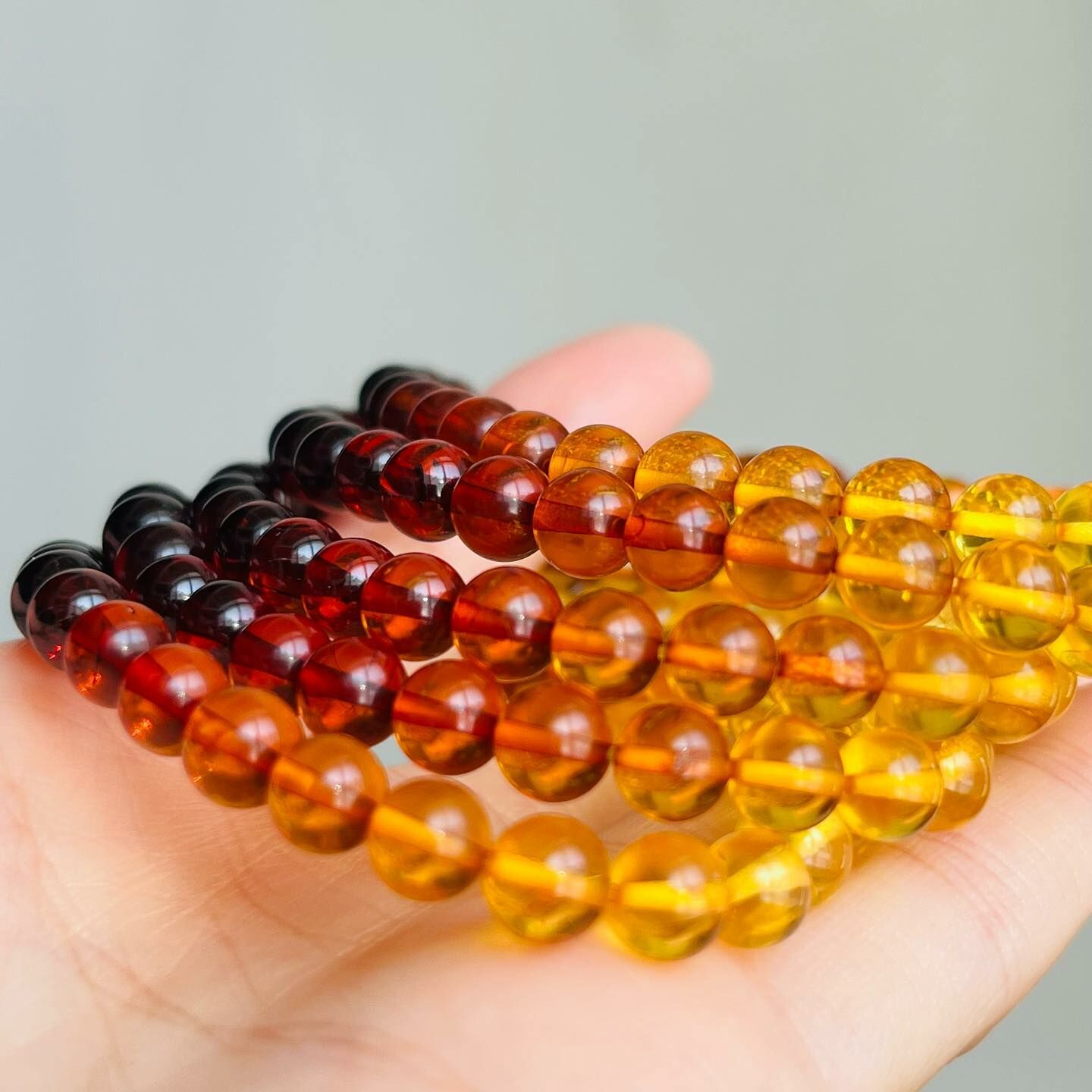 [原石] 撫順琥珀手串