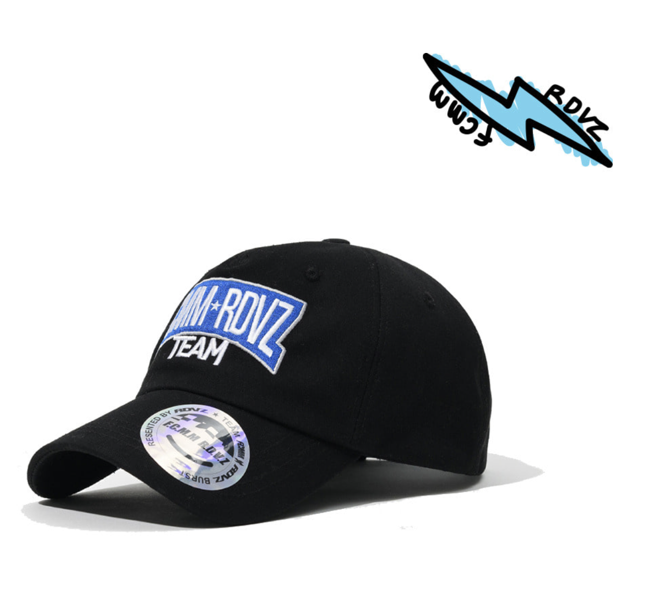 RDVZ x FCMM (SALE) 聯名 刺繡老帽 帽子 -黑白2色