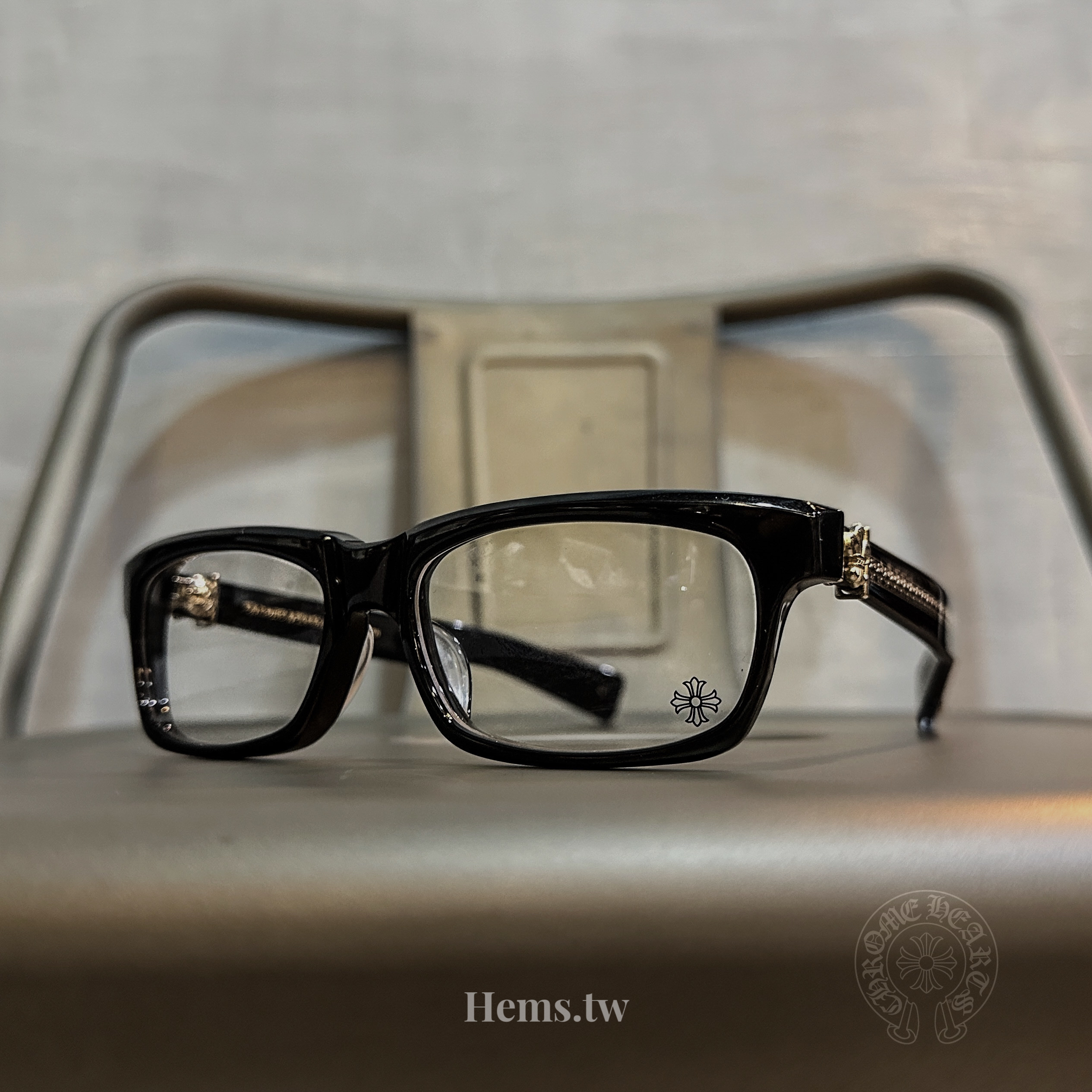 Chrome Hearts SPLAT-A 克羅心眼鏡謝霆鋒同款精品眼鏡黑膠框