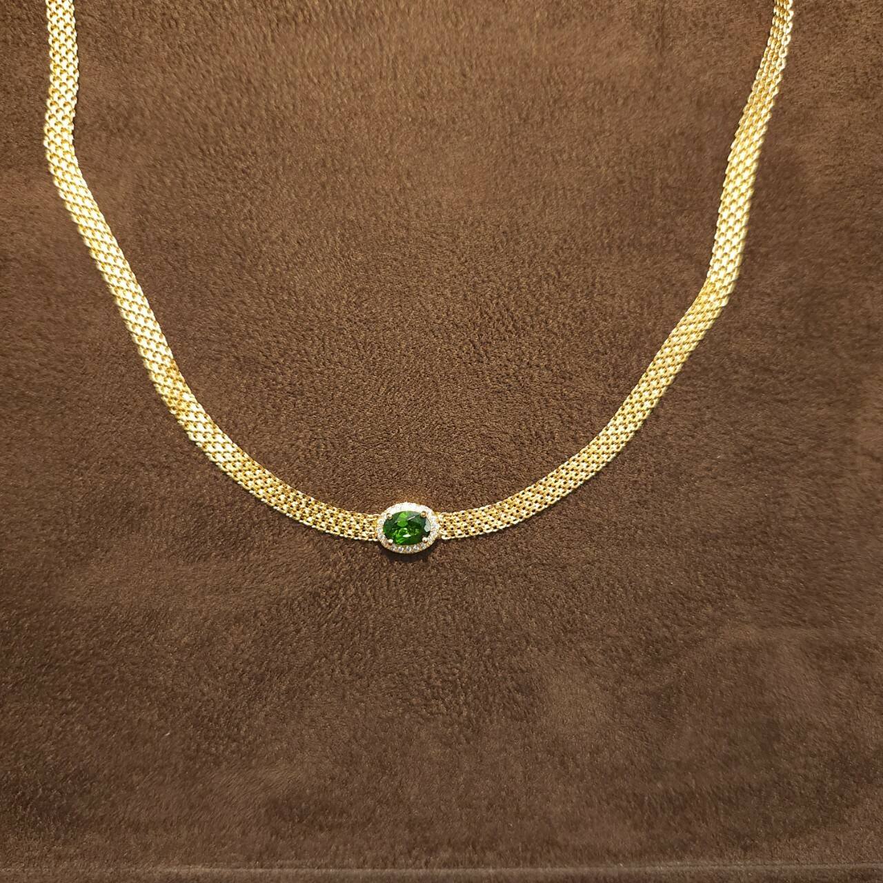 透輝石金項鍊 925銀項鍊
