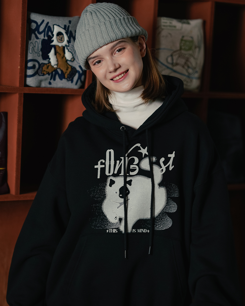 <預購> 韓國WV PROJECT CATCH 🐈‍⬛ 霸道貓咪刷毛帽T